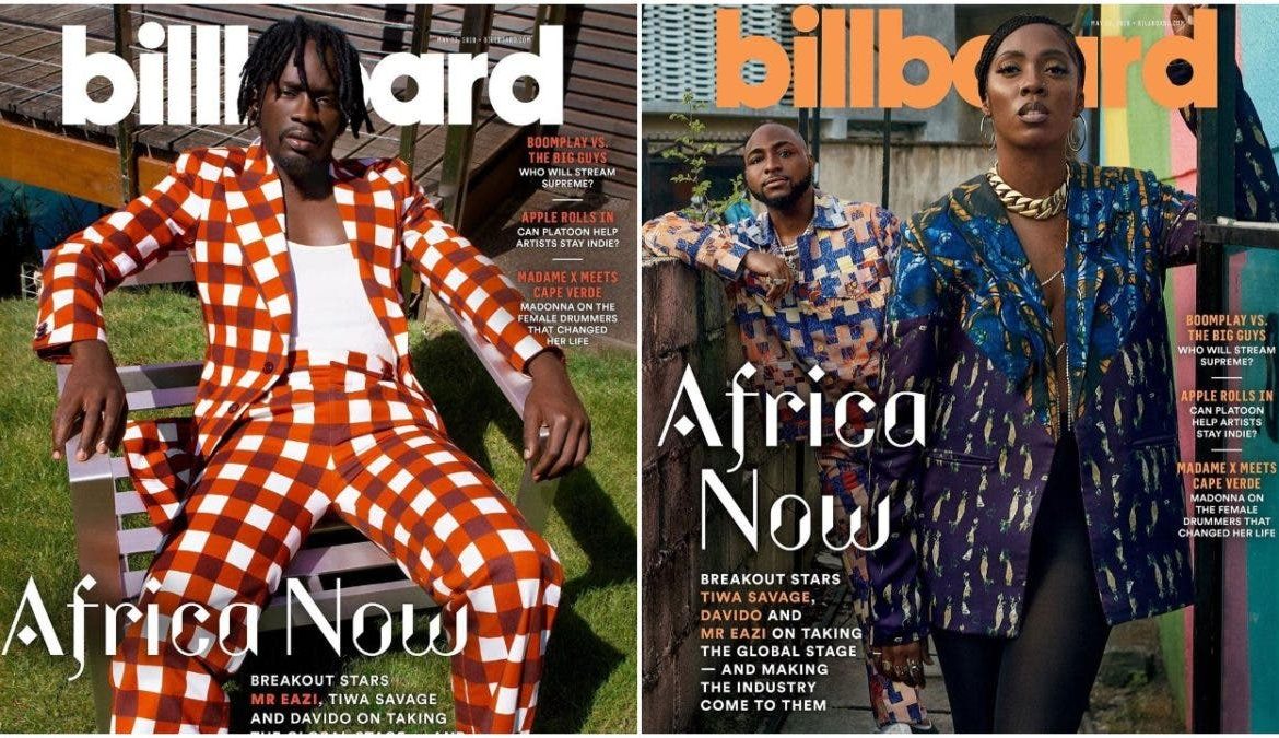 Tiwa Savage, Davido and Mr Eazi Take on the Billboard Magazine