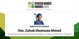Zainab Shamsuna Ahmed Wins 2020 Africa’s Finance Minister Award at the African Banker Awards