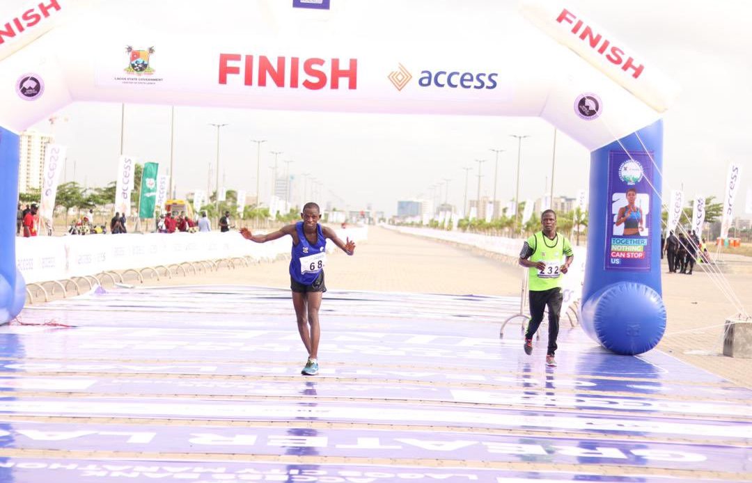 #ACCESSBANKLAGOSCITYMARATHON: Congratulations to Istifanus Peter Mahan, First Nigerian to Finish the 2021 Race