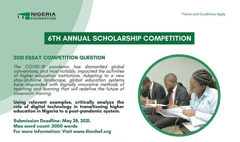 Nigeria Higher Education Foundation (NHEF) Scholars Program 2021  