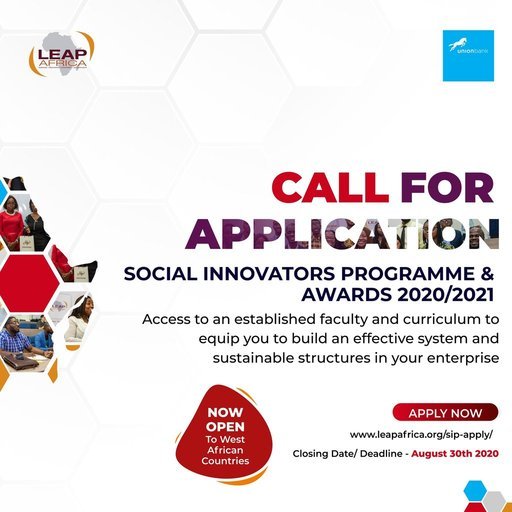 LEAP Africa’s Social Innovators Programme (SIPA) 2021/2022 for Young Changemakers