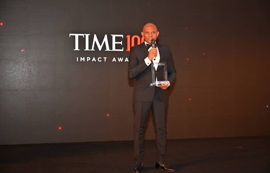 Tony Elumelu receives the first-ever TIME100 Impact Award for his efforts in business leadership and entrepreneurship