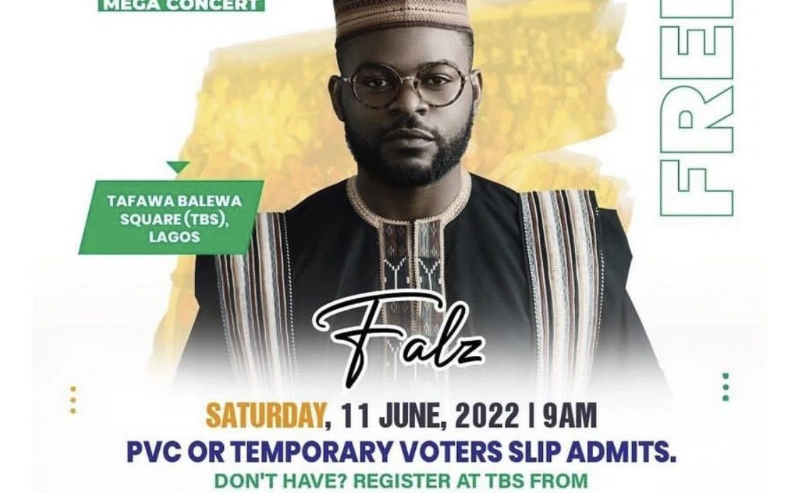 With Your PVC, You can Join Falz, Waje & Mr. Macaroni for a Mega Concert - Here's How To Register or Update Your Profile at the Venue
