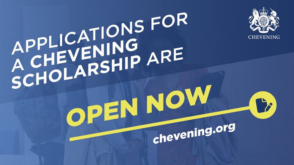 The UK 2023/2024 Chevening Scholarships for post-graduate students are now open