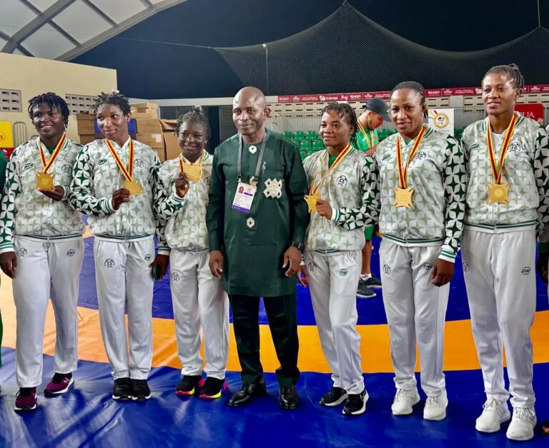 Nigerian Women Wrestlers Shine Bright at 13th African Games in Ghana on Mother’s Day