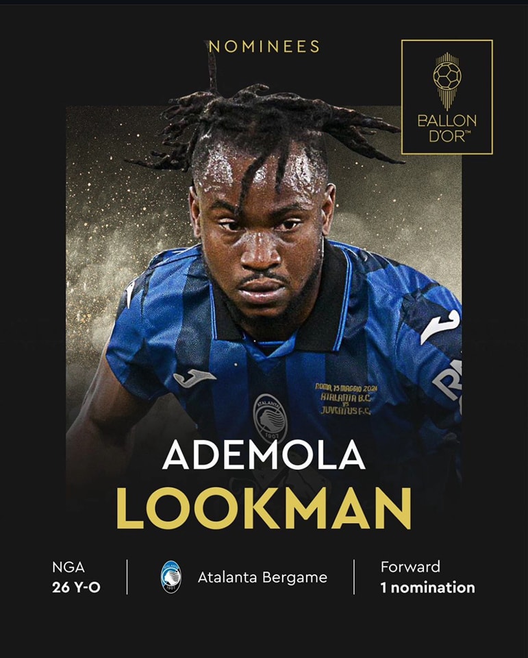 Ademola Lookman Nominated for 2024 Ballon d’Or Following Superb Season