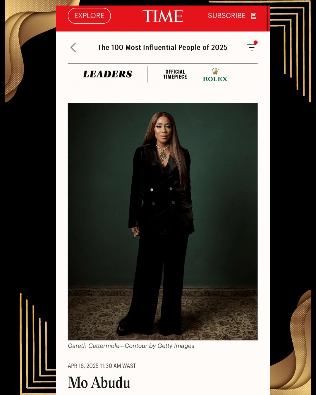 Mo Abudu Named Among TIME100 Most Influential People of 2025