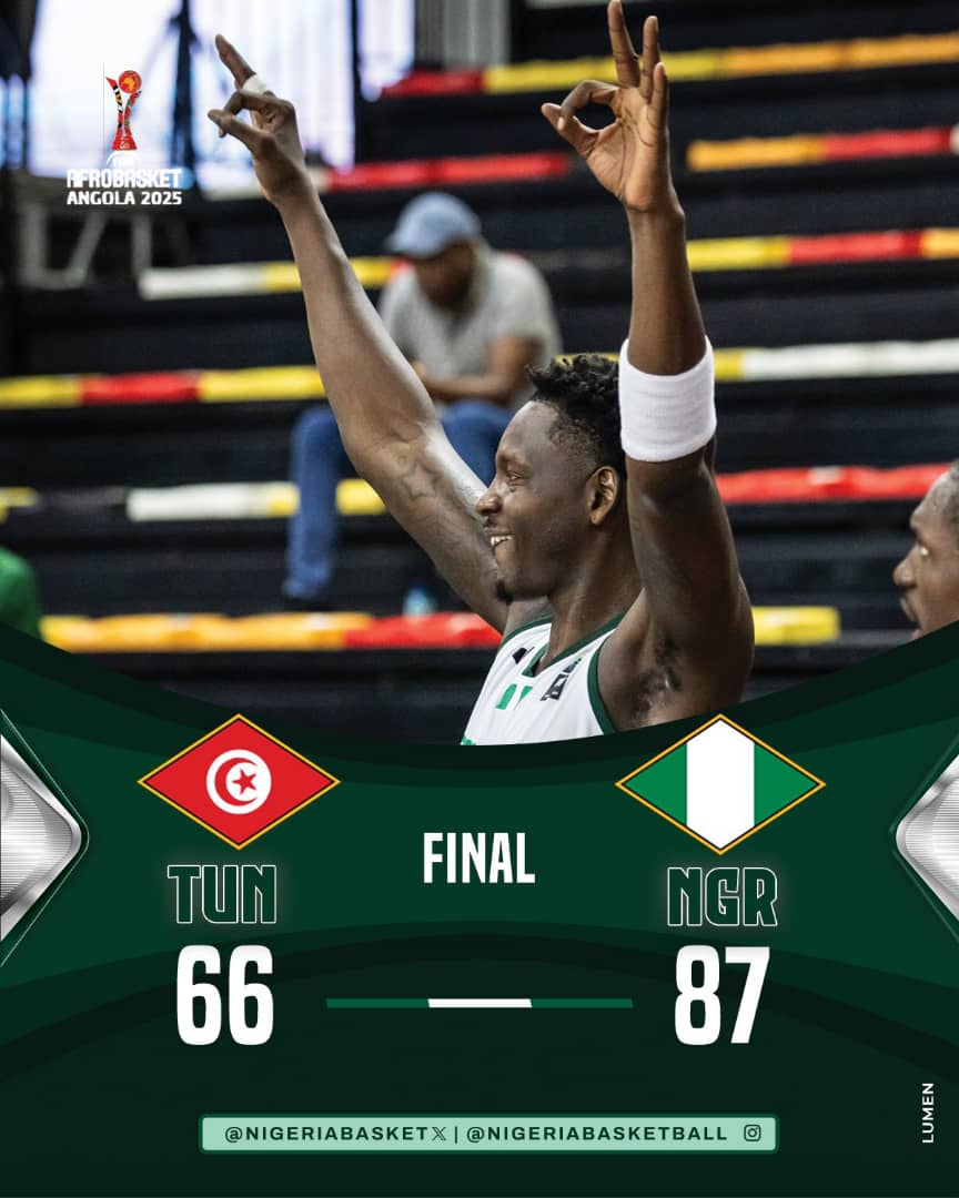 AfroBasket 2025: Nigeria Dominates Tunisia in 21-Point Victory