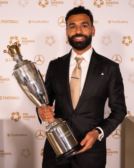 Salah Makes History: First Player to Win PFA Award Three Times