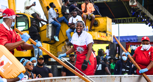 Hilda Baci Sets Guinness World Record for Largest Pot of Jollof Rice