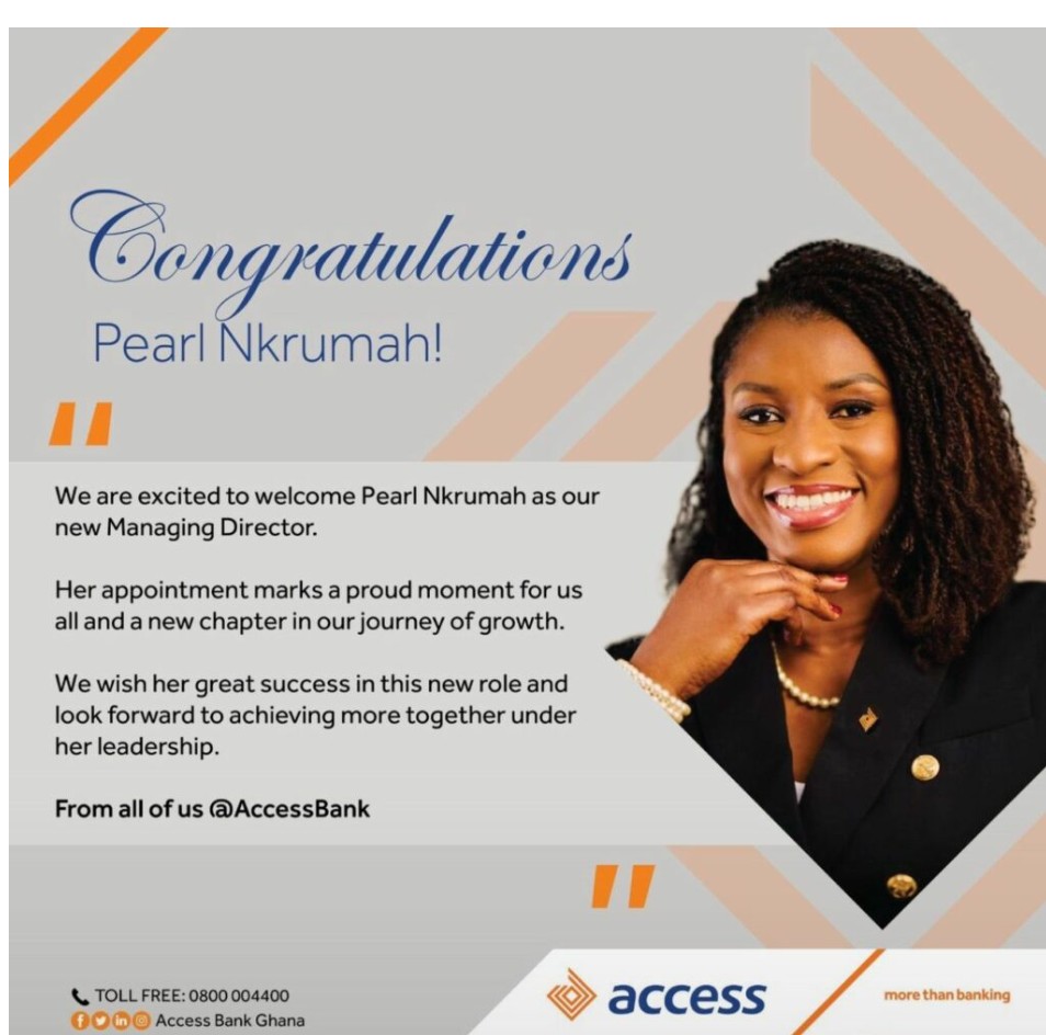 Pearl Nkrumah: First Female MD of Access Bank Ghana