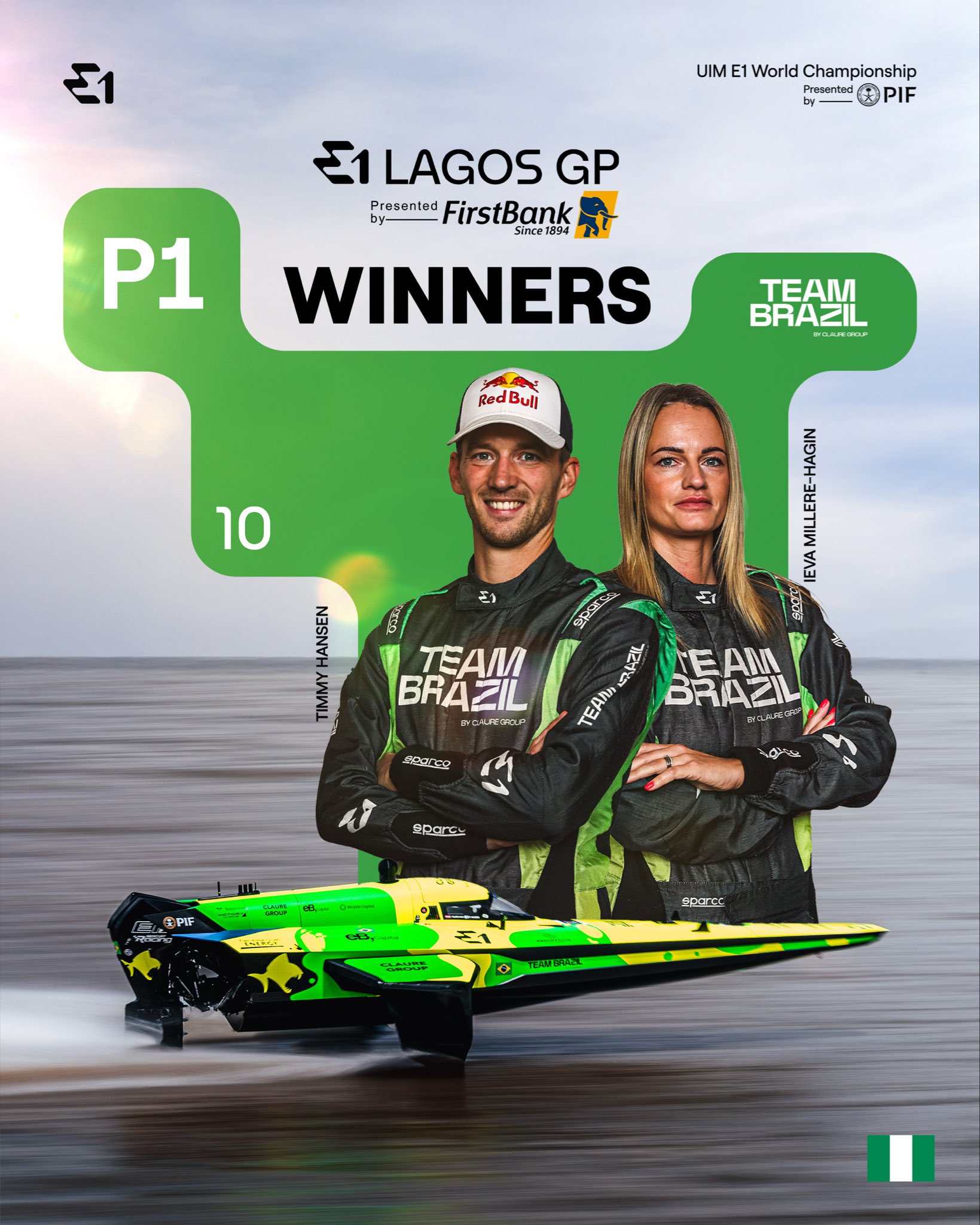 Team Brazil Wins E1 Lagos Grand Prix