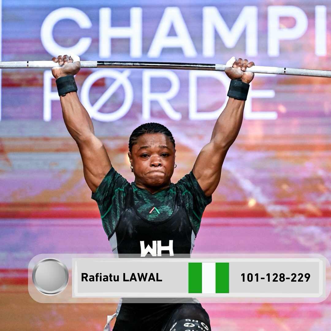 Rafiatu Lawal Wins 3 Medals at World Weightlifting Championship