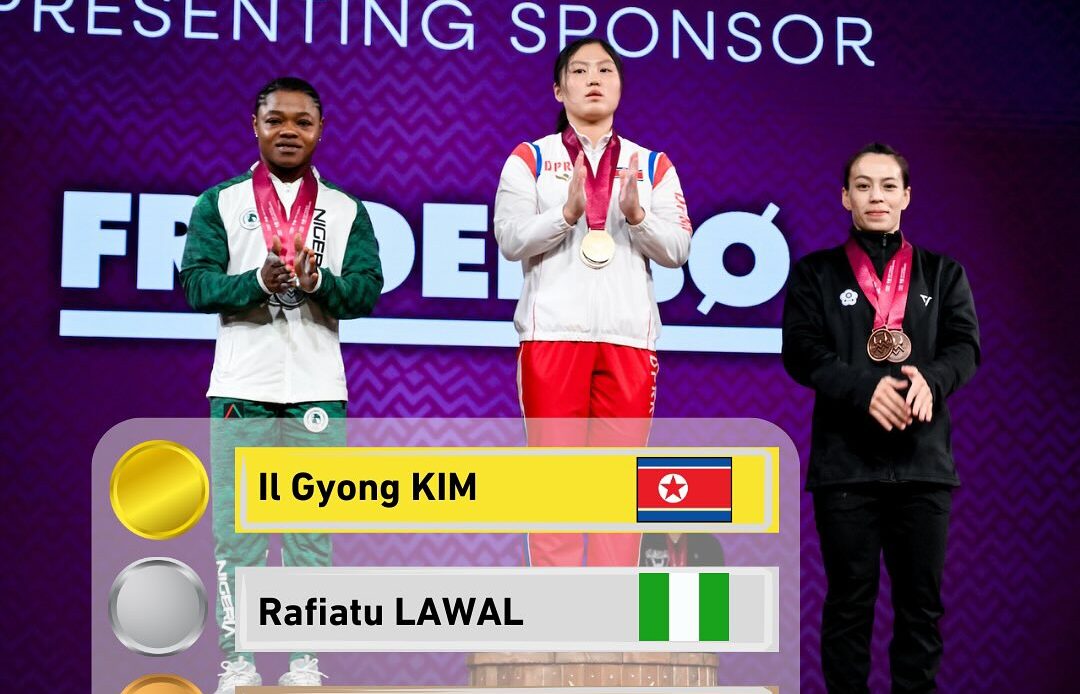 Rafiatu Lawal Wins 3 Medals at World Weightlifting Championship