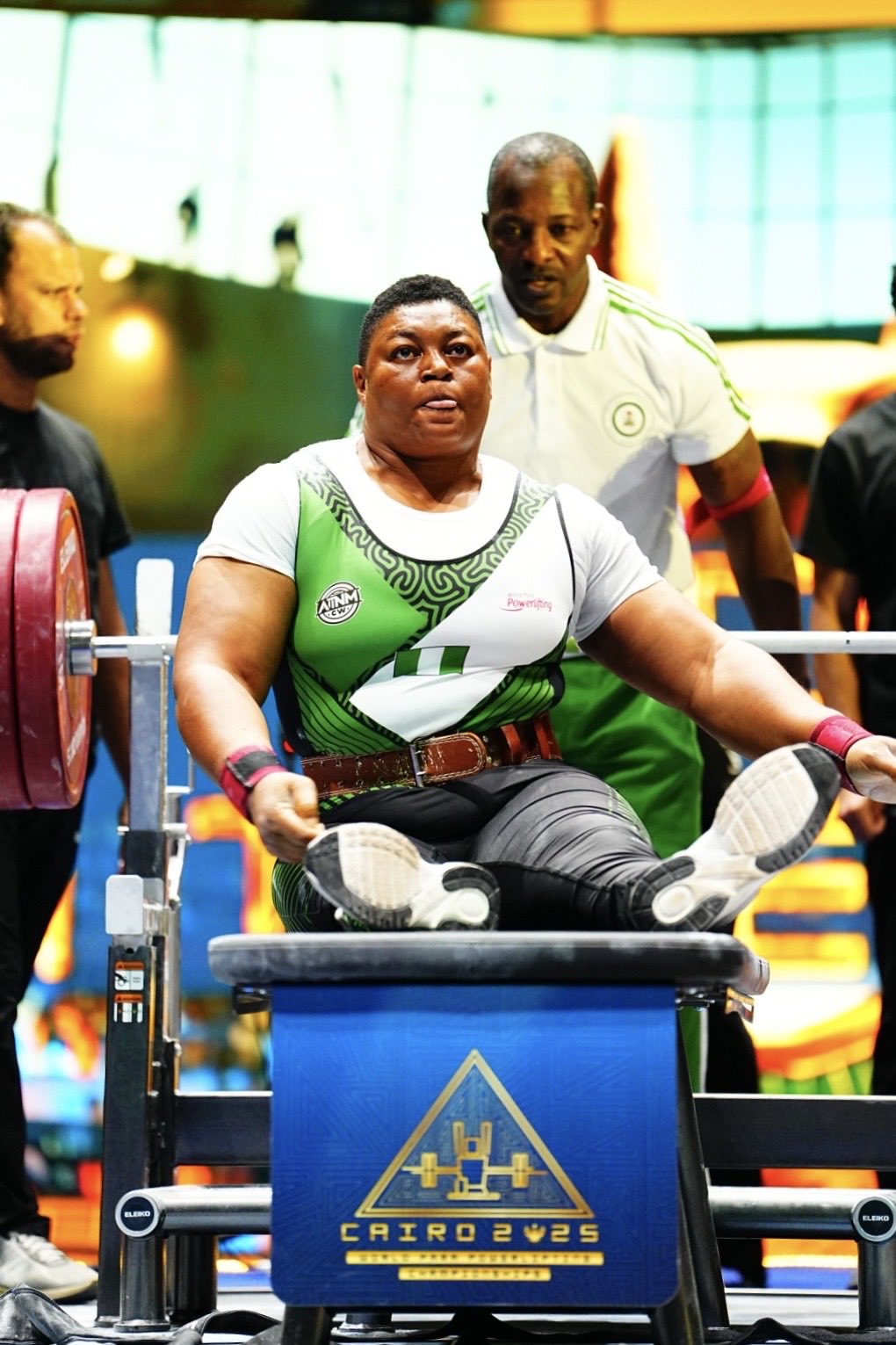 Nigerian Powerlifter Folashade Oluwafemiayo Breaks World Record in Cairo