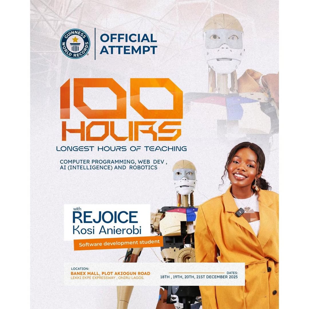 Rejoice Kosi Anierobi Aims for 100-Hour Guinness Record