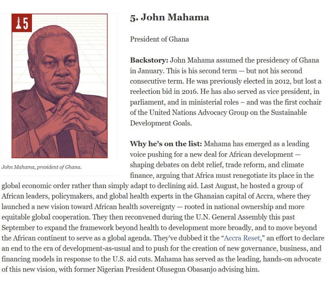 Devex Ranks Ghana's President Among Top Global Development Leaders