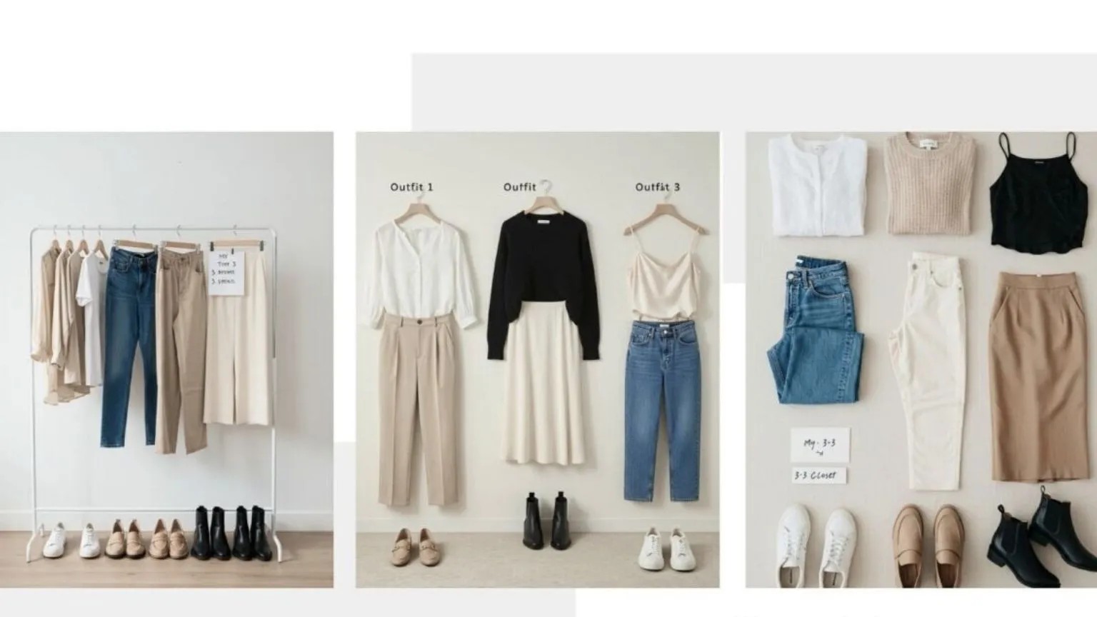 The 3-3-3 Rule in Fashion: 9 Pieces, Endless Style