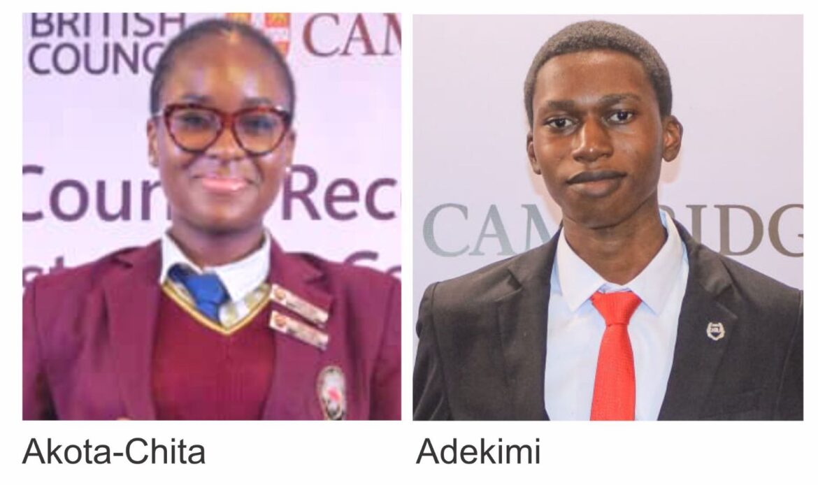 Cambridge Honours Two Nigerian Students as World's Best in English and Mathematics