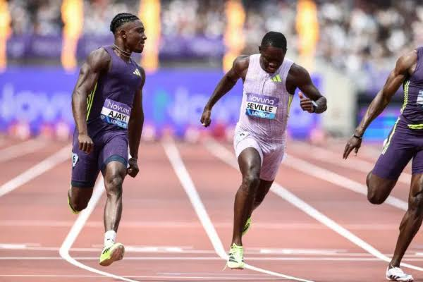 Ajayi Equals Nigerian Record, Defeats World Champion Seville at London Diamond League
