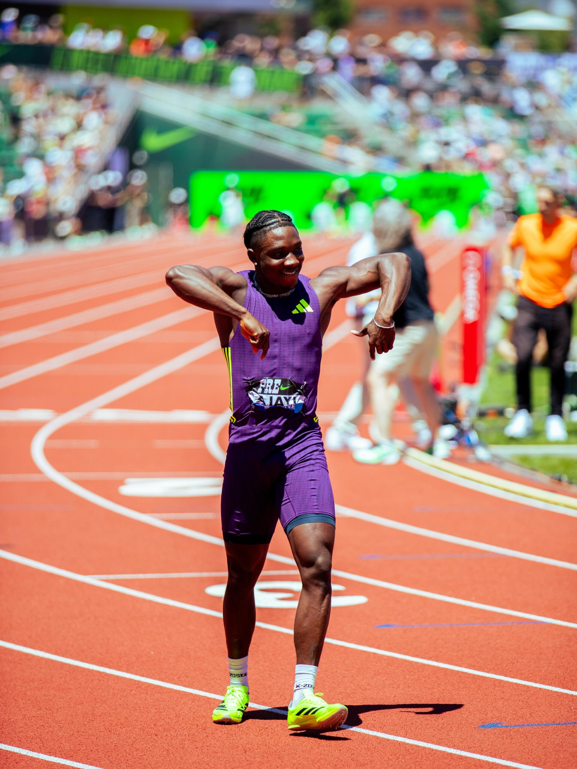 Ajayi Equals Nigerian Record, Defeats World Champion Seville at London Diamond League