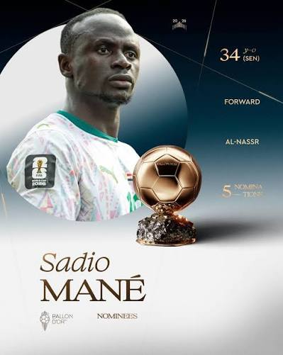 Sadio Mané, Hakimi Lead 10 African 2026 Ballon d’Or Nominees