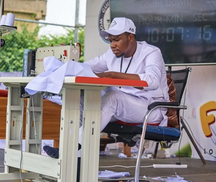 Abdulkadir Hassan Completes 120-Hour Sewing Marathon for Charity